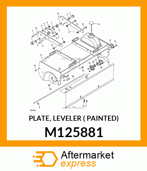 PLATE, LEVELER (M125881 PAINTED) M125881