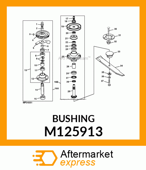 BUSHING, SEAL M125913