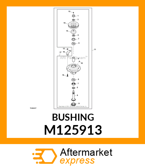 BUSHING, SEAL M125913