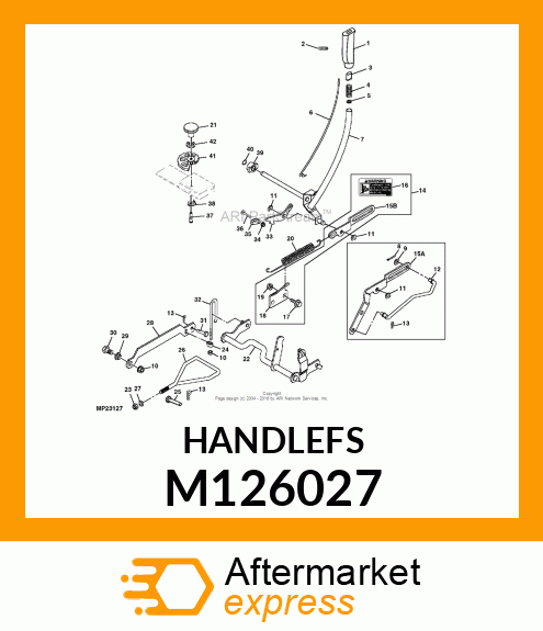 GRIP, LIFT HANDLE M126027