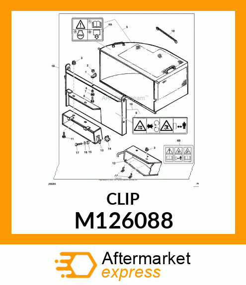 CLIP, LOCK M126088