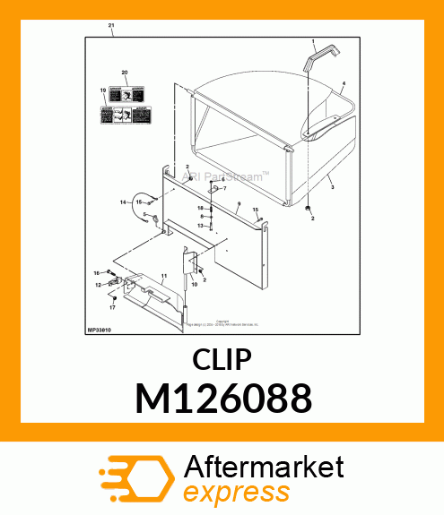 CLIP, LOCK M126088