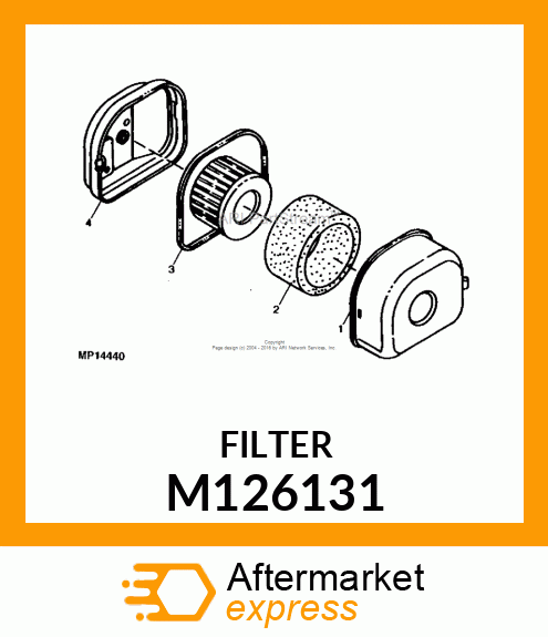 ELEMENT, AIR FILTER M126131