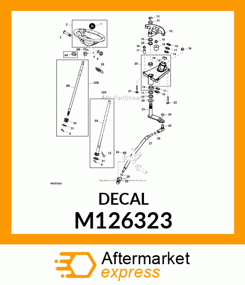 LABEL, STEERING WHEEL M126323