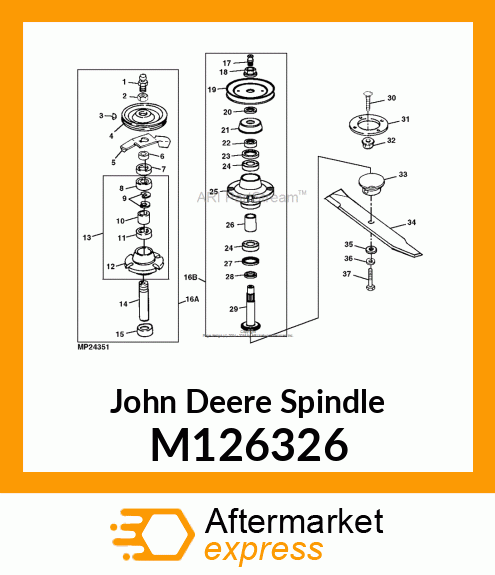 SPINDLE, HEADED M126326
