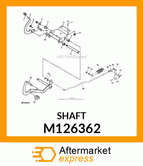 SHAFT, REVERSE M126362