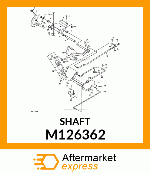 SHAFT, REVERSE M126362