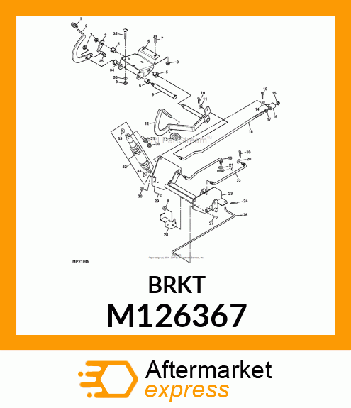 Bracket - BRACKET, PEDAL PIVOT M126367