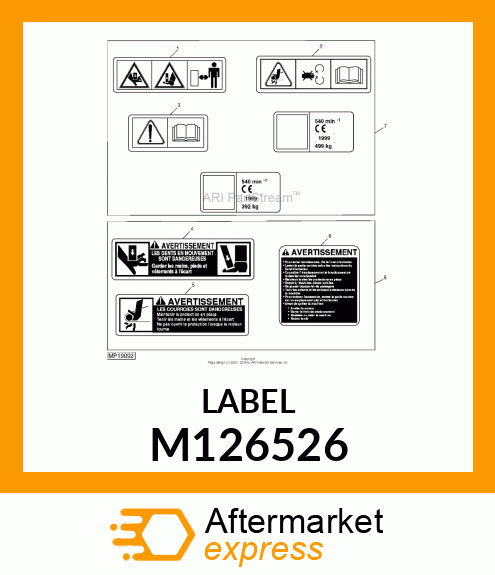 LABEL, CAUTION (FR. OF M117555) M126526