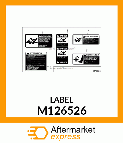 LABEL, CAUTION (FR. OF M117555) M126526