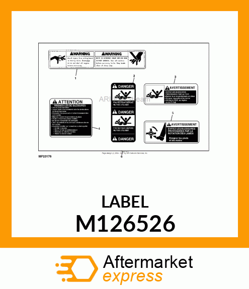 LABEL, CAUTION (FR. OF M117555) M126526