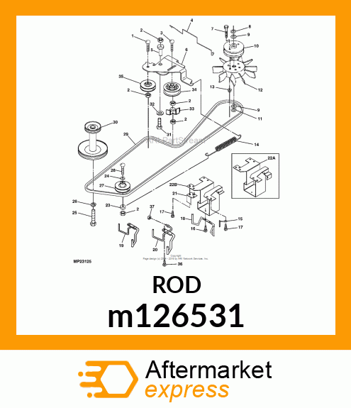 GUIDE, BELT m126531