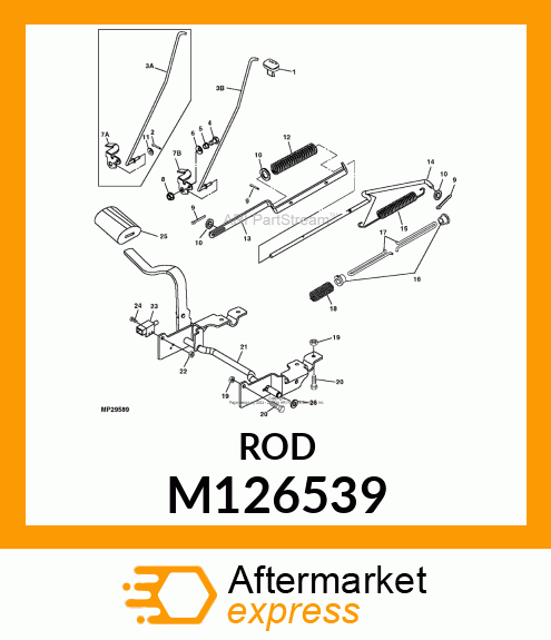 Rod - ROD, PARK BRAKE M126539