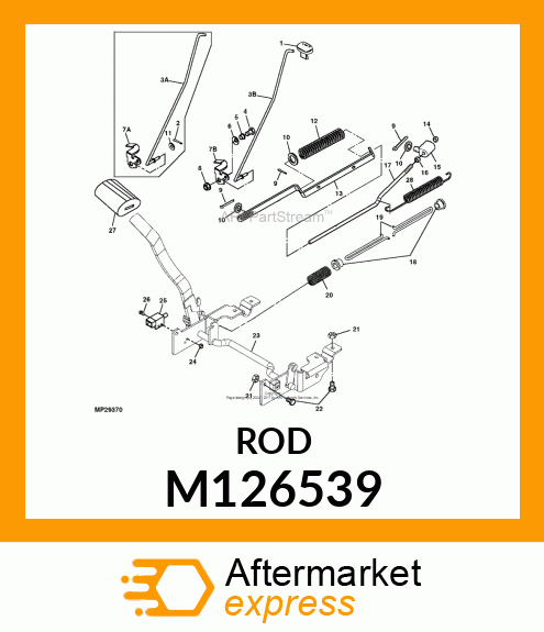 Rod - ROD, PARK BRAKE M126539