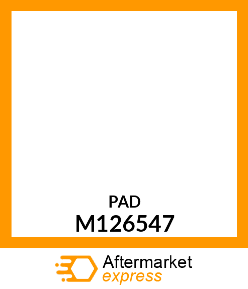 PAD, PAD, BRAKE/CLUTCH PEDAL (GEAR) M126547