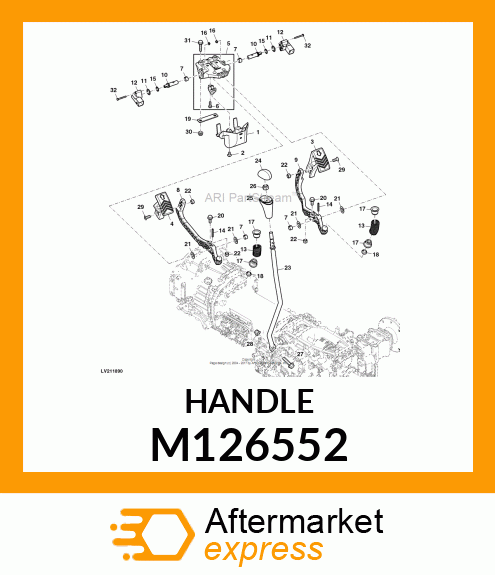 BASE, SHIFT LEVER KNOB M126552