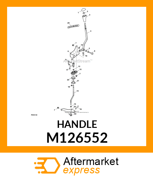 BASE, SHIFT LEVER KNOB M126552