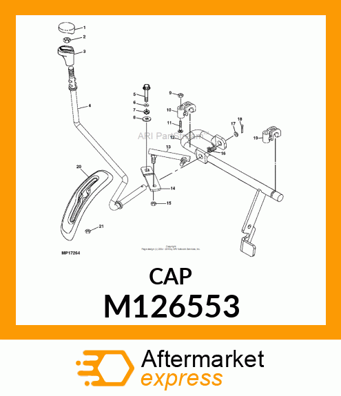 CAP, SHIFT LEVER KNOB M126553