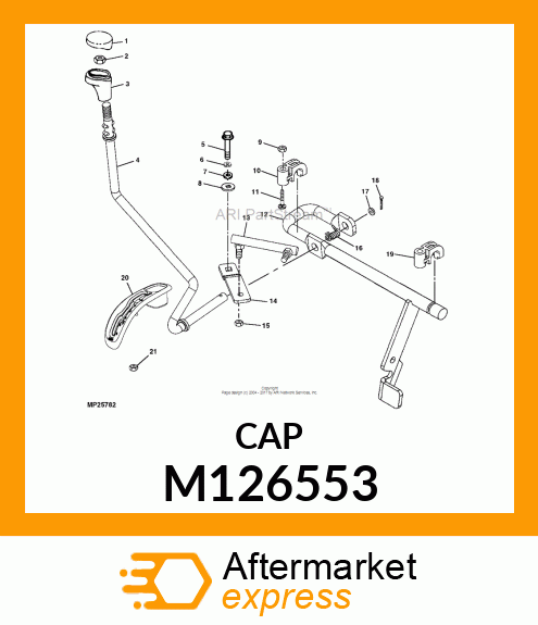 CAP, SHIFT LEVER KNOB M126553