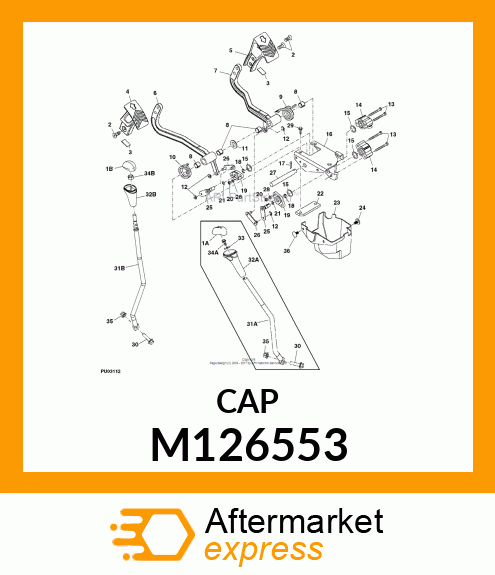 CAP, SHIFT LEVER KNOB M126553