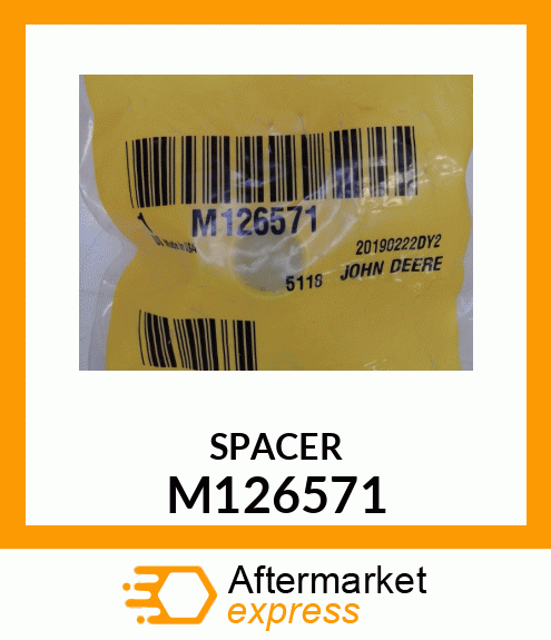 SPACER, SHOULDER M126571