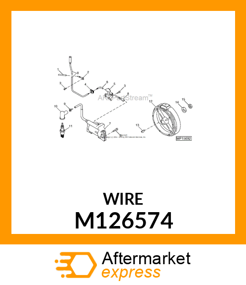 LEAD, WIRING (300MM) M126574