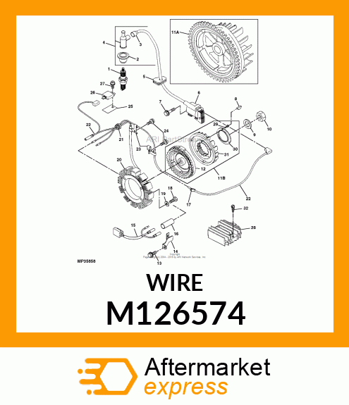 LEAD, WIRING (300MM) M126574