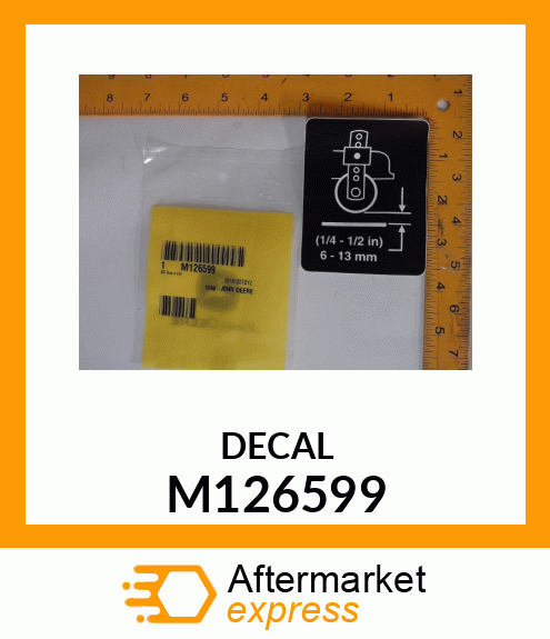 LABEL, GAGE WHEEL ADJ. M126599