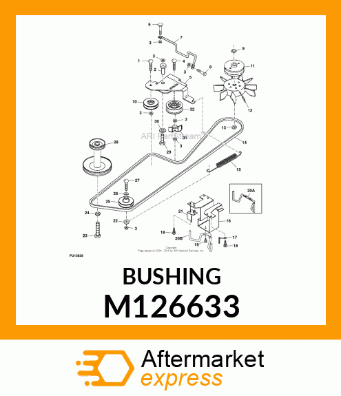 BUSHING, TRACTION SPRING M126633