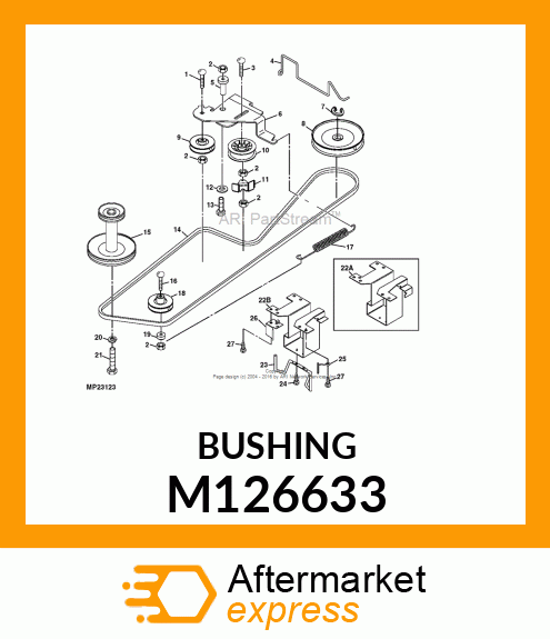 BUSHING, TRACTION SPRING M126633