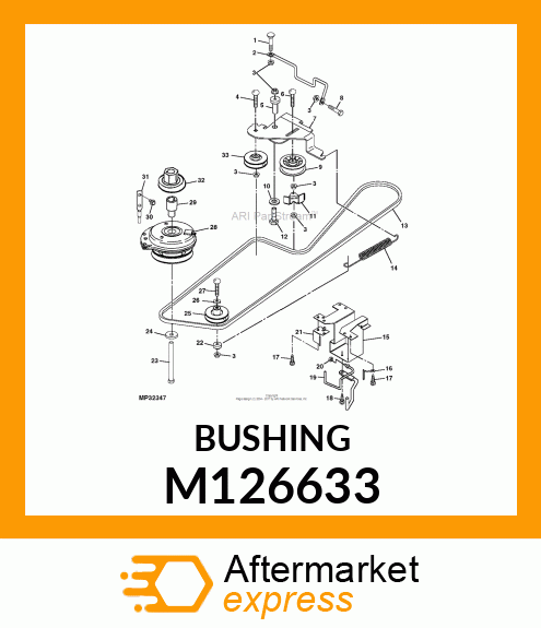 BUSHING, TRACTION SPRING M126633