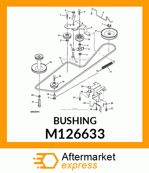 BUSHING, TRACTION SPRING M126633