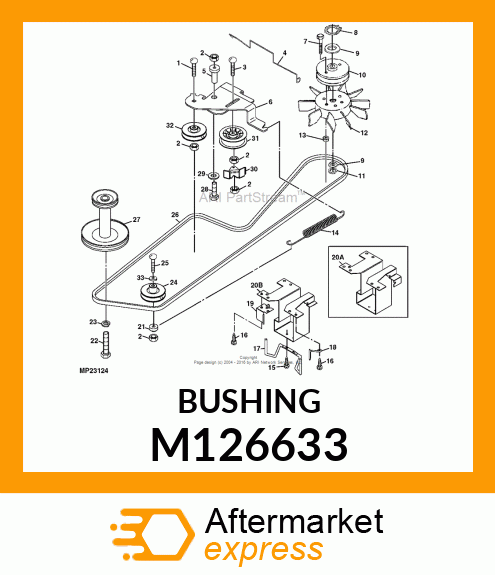 BUSHING, TRACTION SPRING M126633