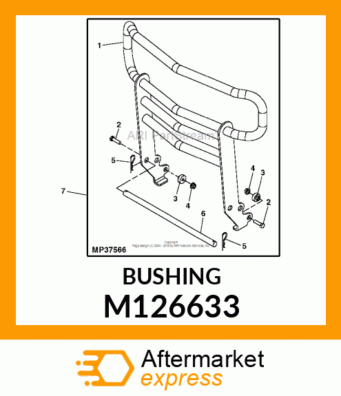 BUSHING, TRACTION SPRING M126633