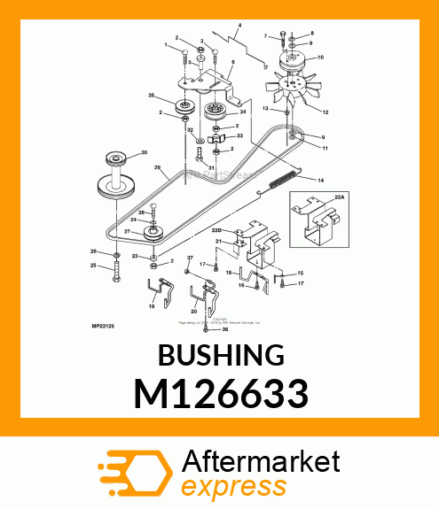 BUSHING, TRACTION SPRING M126633