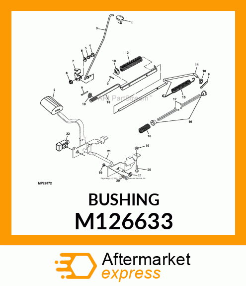 BUSHING, TRACTION SPRING M126633