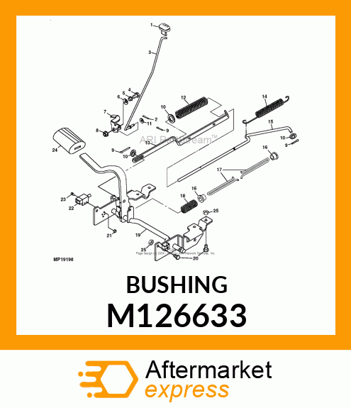 BUSHING, TRACTION SPRING M126633
