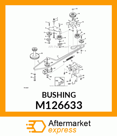 BUSHING, TRACTION SPRING M126633