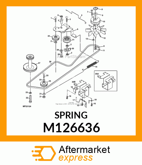 SPRING, TRACTION M126636