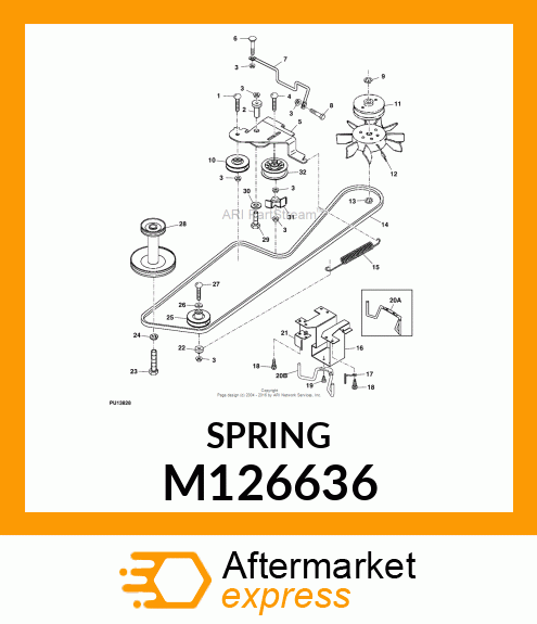 SPRING, TRACTION M126636