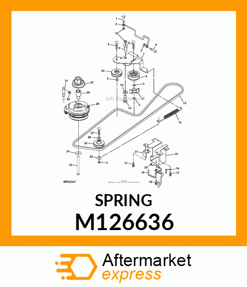 SPRING, TRACTION M126636