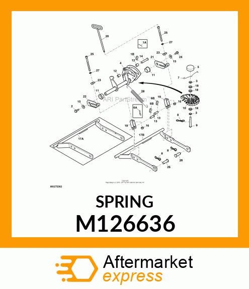 SPRING, TRACTION M126636