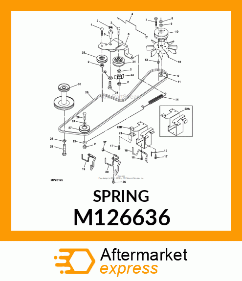 SPRING, TRACTION M126636