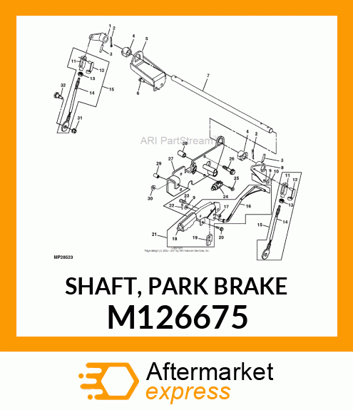 SHAFT, PARK BRAKE M126675