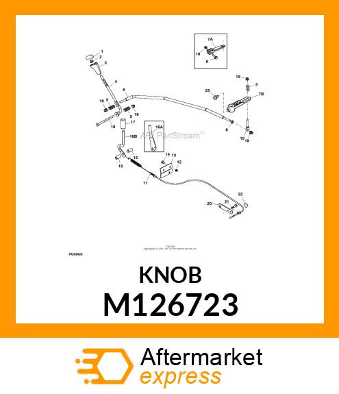 KNOB, KNOB, SHIFT M126723