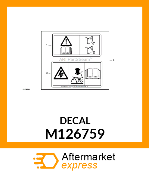 LABEL, CAUTION (BLADE TRIP LOCKOUT) M126759