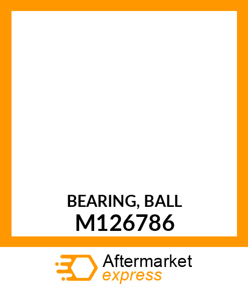 BEARING, BALL M126786