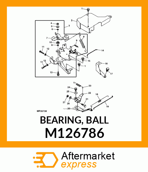 BEARING, BALL M126786