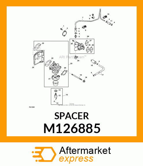 SPACER, FUEL PUMP M126885