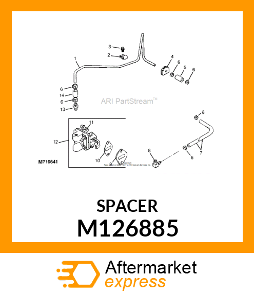 SPACER, FUEL PUMP M126885